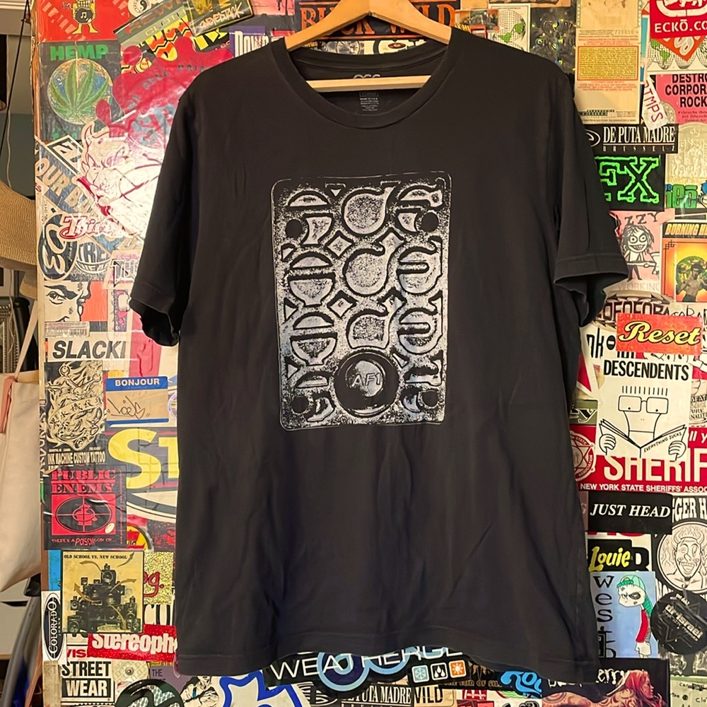 Ace Trucks skate t-shirt in black with grey/black logo; XL